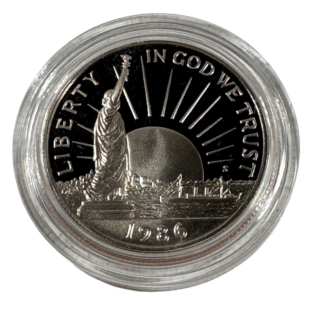 1986 - S Proof Statue of Liberty Ellis Island Commemorative Half Dollar Coin